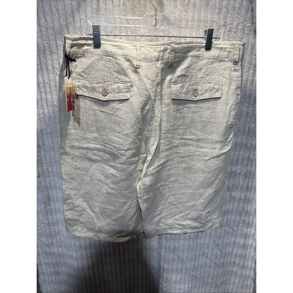 NWT Tommy‎ Bahama Relax 100%Linen Line of the Times Shorts Size 36 Rope Color - Picture 5 of 8